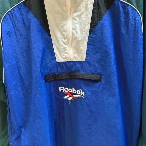 Vintage Reebok 1/2 Zip Light Jacket Large - Picture 4 of 5